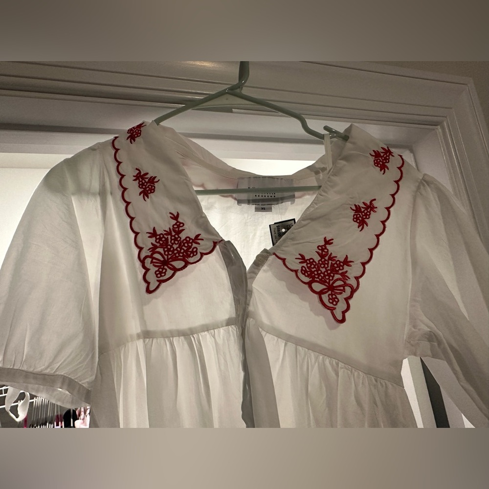White / Red THE SHIRT dress
